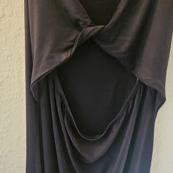 Volcom Maxi Dress Womens Large Black Diamond Cut Night Out Cocktail Party Ready - Picture 4 of 11